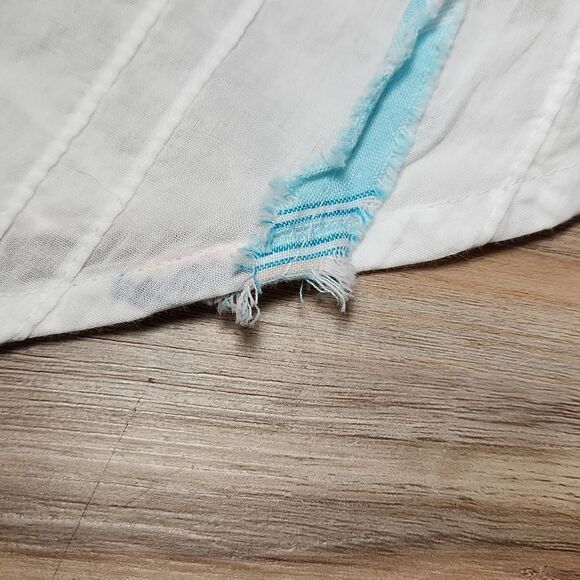 🔺️Roxy White Asymmetric Gauzy Fully Lined Skirt Small - Picture 5 of 10